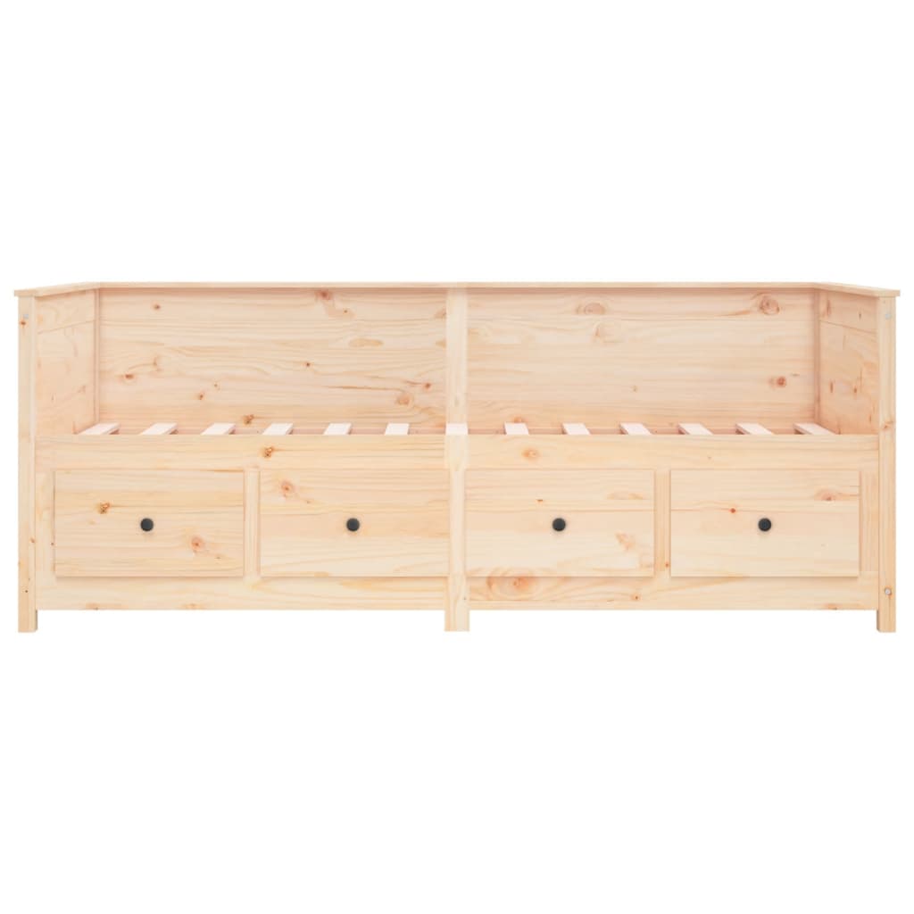 Lit de jour sans matelas 75x190 cm bois de pin massif - XIOS