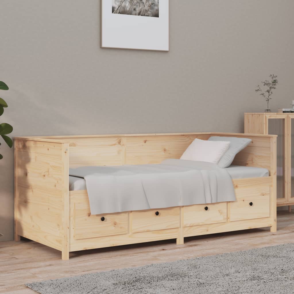 Lit de jour sans matelas 75x190 cm bois de pin massif - XIOS