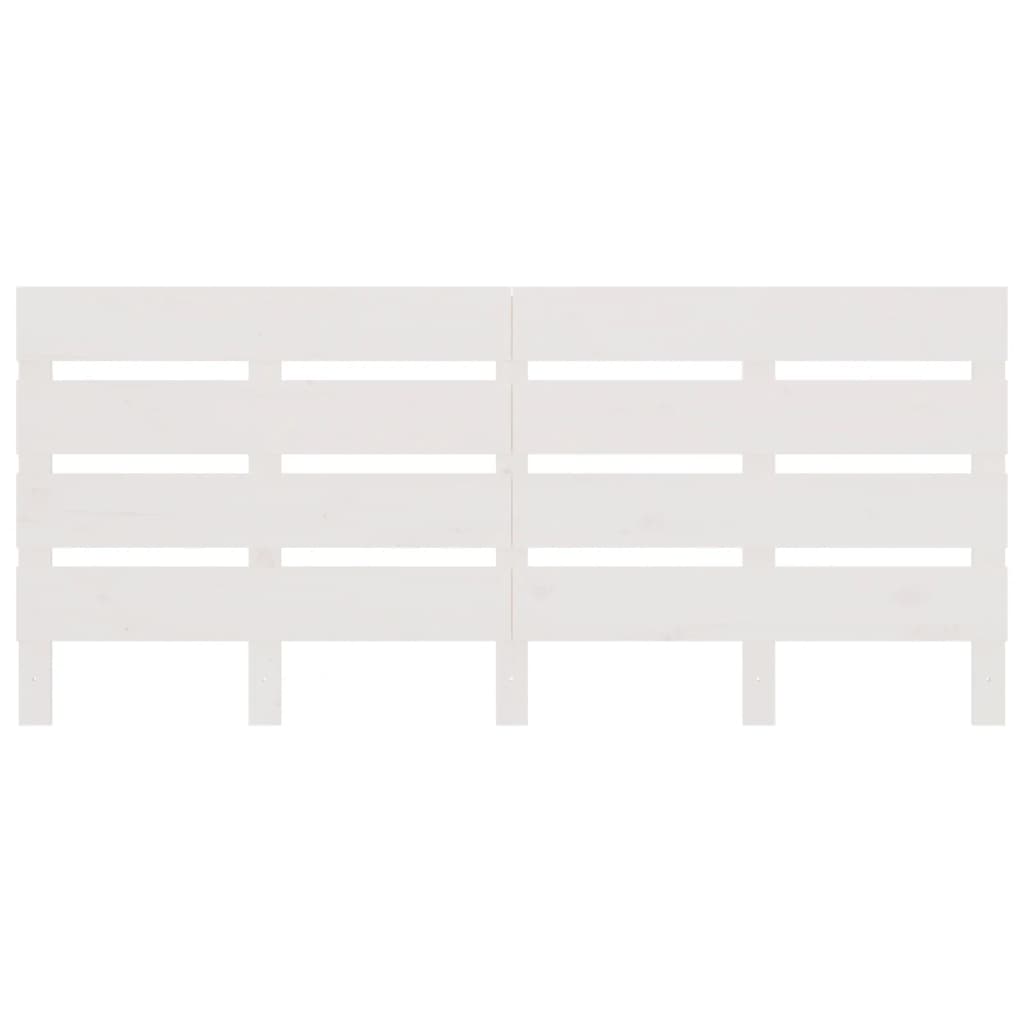 Tête de lit Blanc 140x3x80 cm Bois massif de pin - XIOS