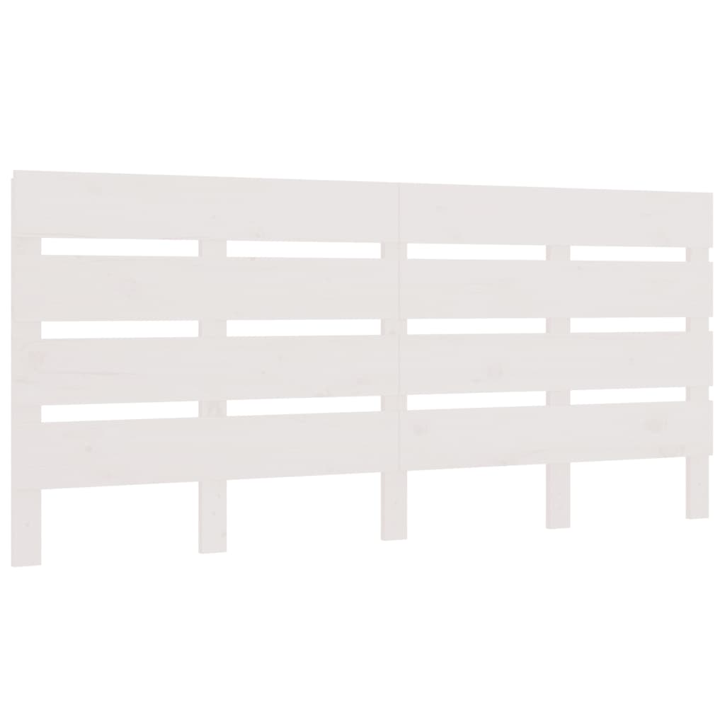 Tête de lit Blanc 160x3x80 cm Bois massif de pin - XIOS