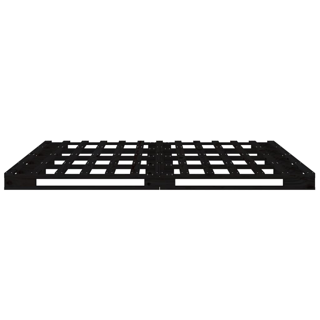 Lit de palette sans matelas noir bois massif - XIOS