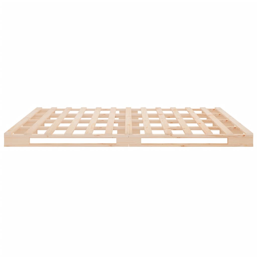 Lit de palette 135x190 cm Bois de pin massif Double - XIOS