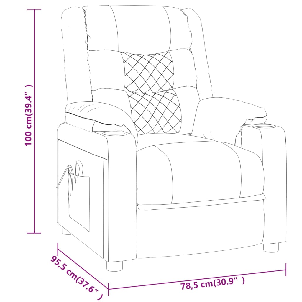 Fauteuil inclinable Noir Similicuir - XIOS