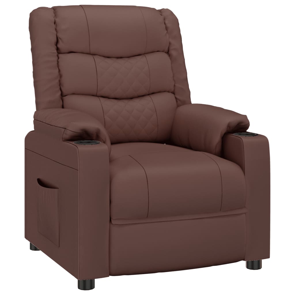 Fauteuil inclinable Marron Similicuir - XIOS