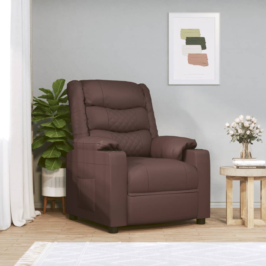 Fauteuil inclinable Marron Similicuir - XIOS