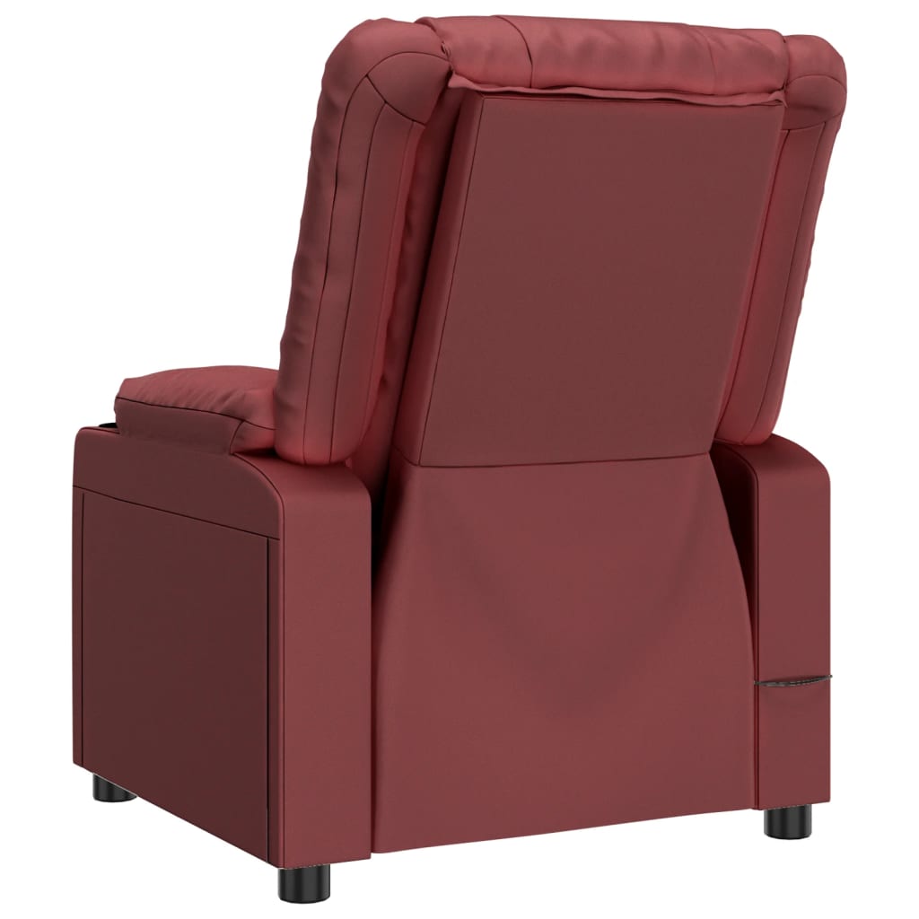 Fauteuil inclinable Rouge bordeaux Similicuir - XIOS