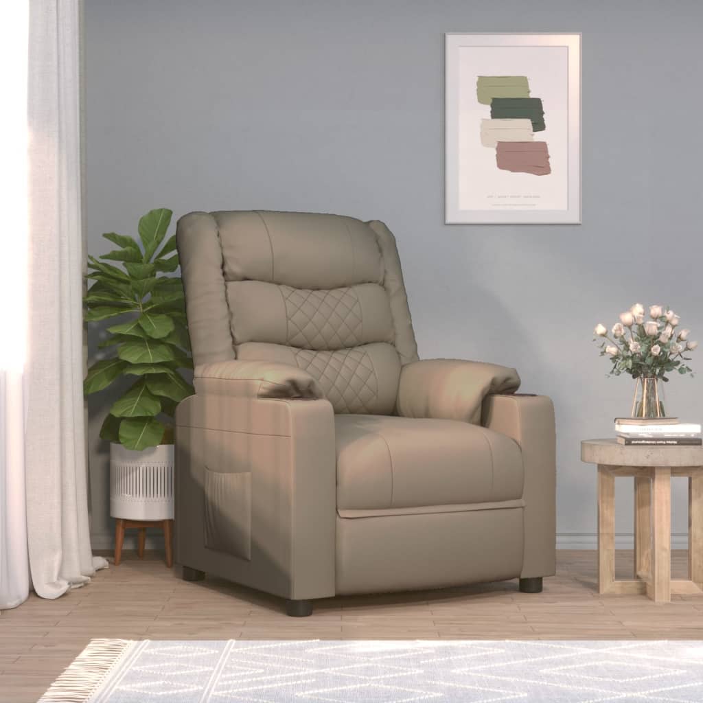 Fauteuil inclinable Cappuccino Similicuir - XIOS