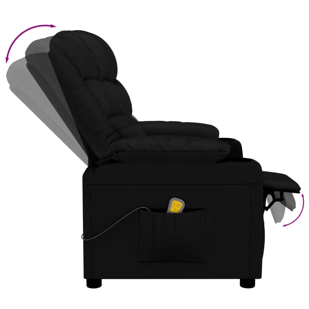 Fauteuil de massage Noir Similicuir - XIOS