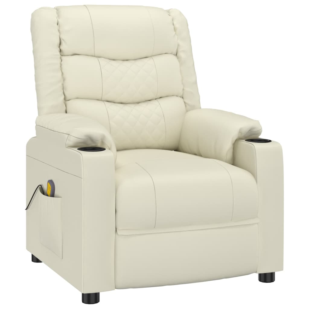 Fauteuil de massage Crème Similicuir - XIOS