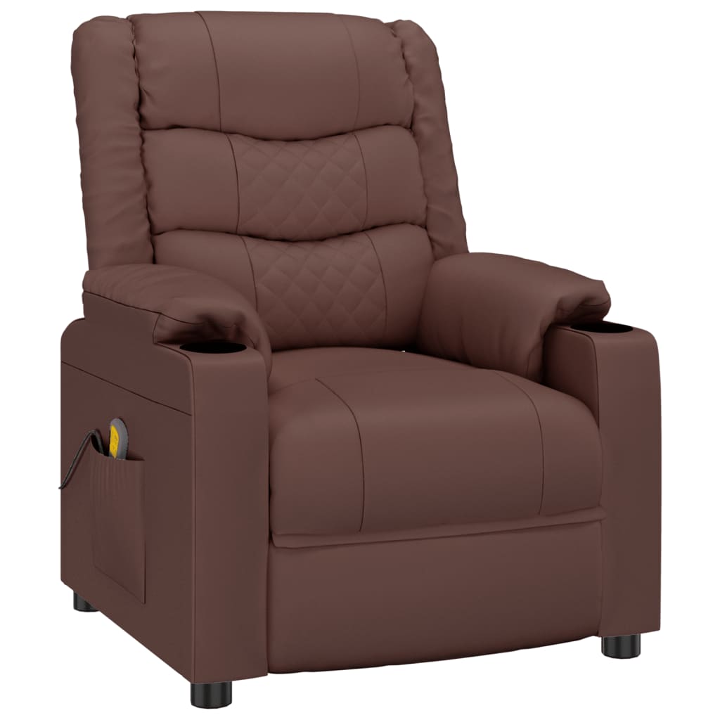 Fauteuil de massage Marron Similicuir - XIOS