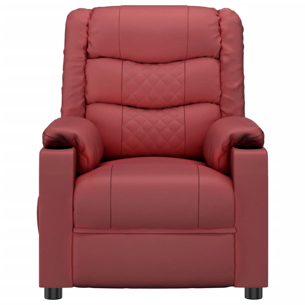 Fauteuil de massage Rouge bordeaux Similicuir - XIOS