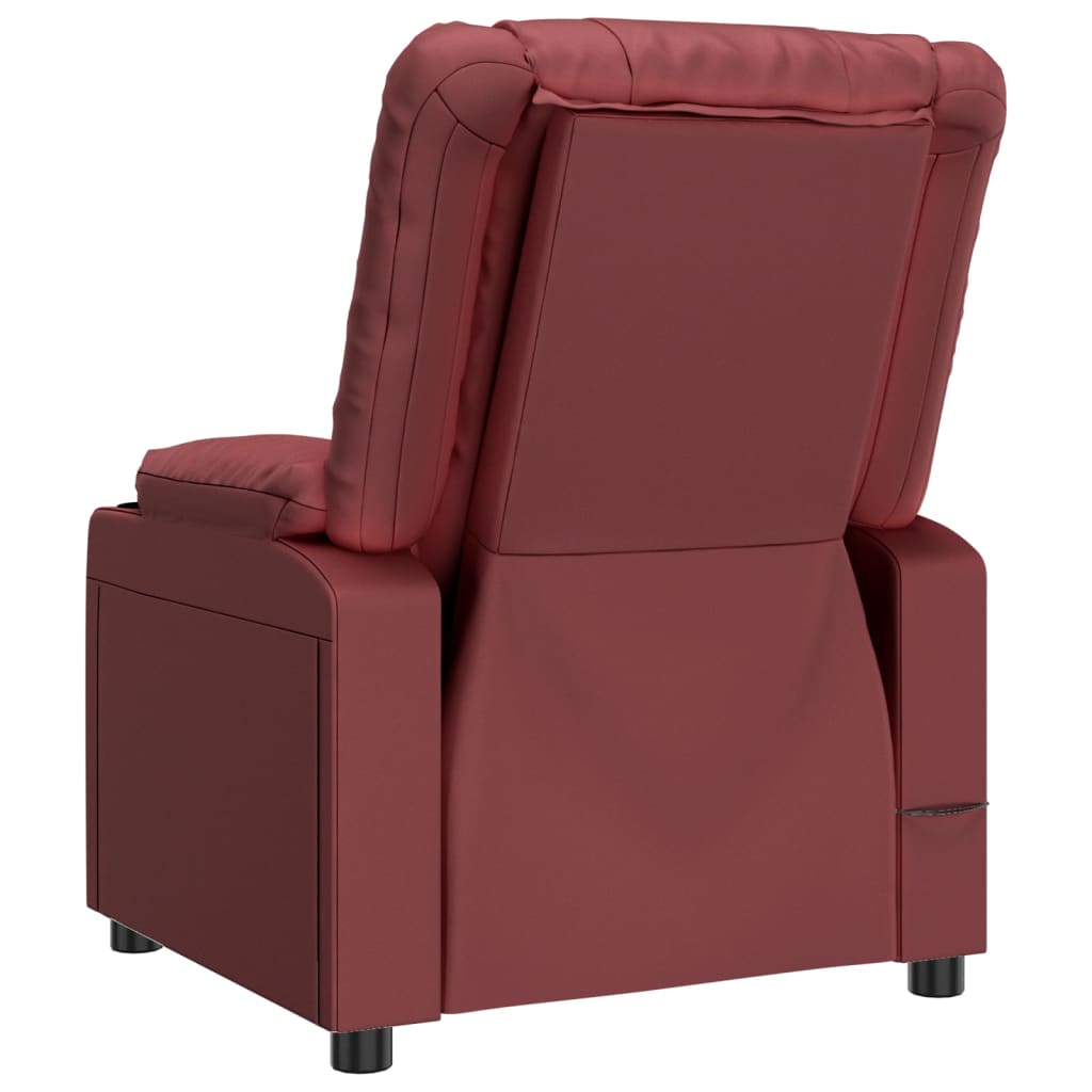 Fauteuil de massage Rouge bordeaux Similicuir - XIOS