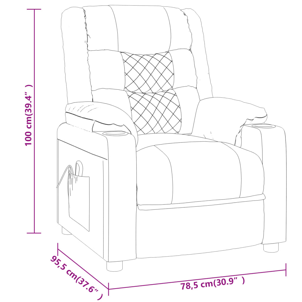 Fauteuil de massage Rouge bordeaux Similicuir - XIOS