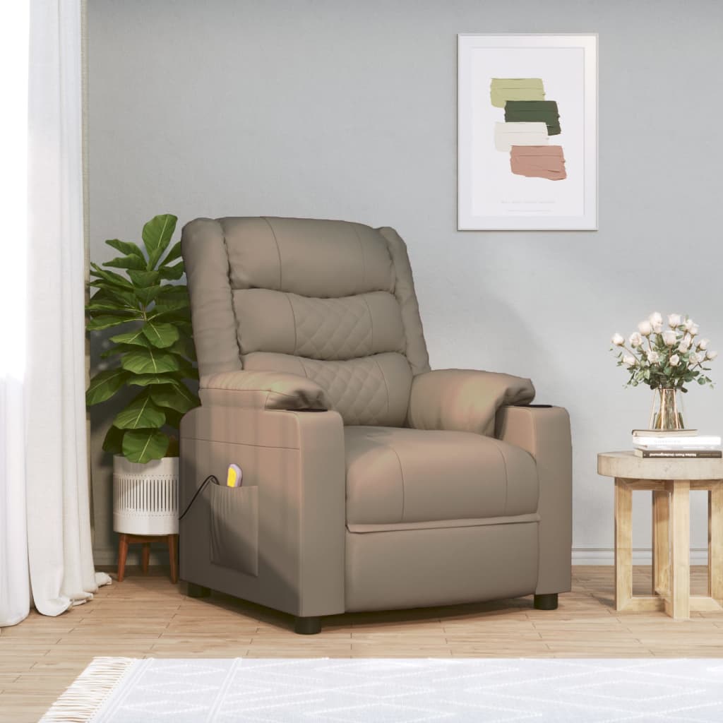 Fauteuil de massage Cappuccino Similicuir - XIOS