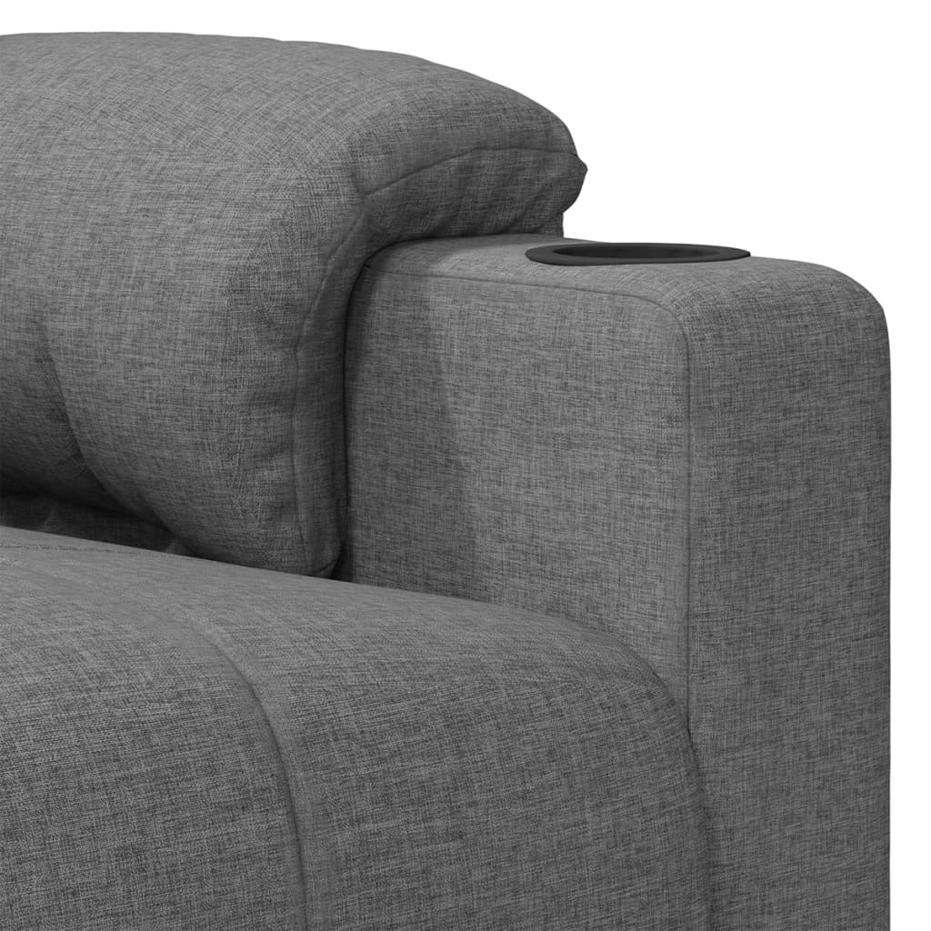 Fauteuil inclinable Gris clair Tissu - XIOS
