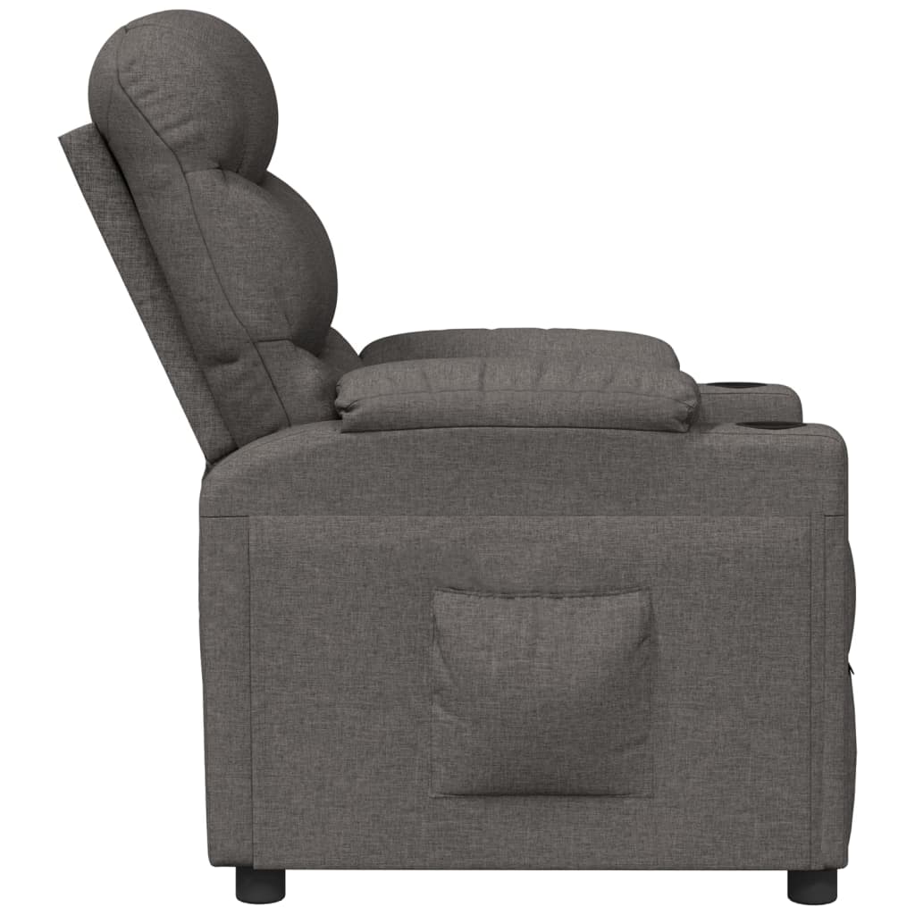 Fauteuil inclinable Gris foncé Tissu - XIOS