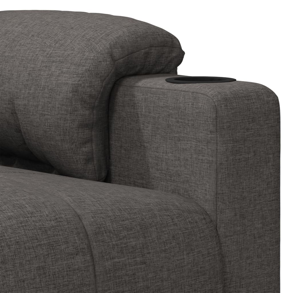 Fauteuil inclinable Gris foncé Tissu - XIOS