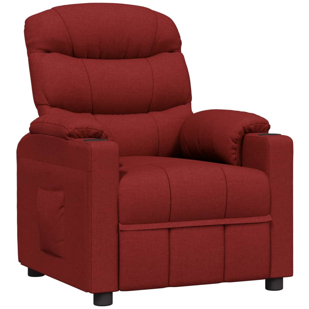 Fauteuil inclinable Rouge bordeaux Tissu - XIOS