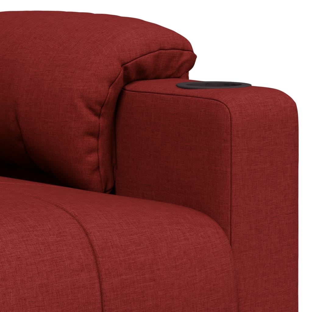 Fauteuil inclinable Rouge bordeaux Tissu - XIOS