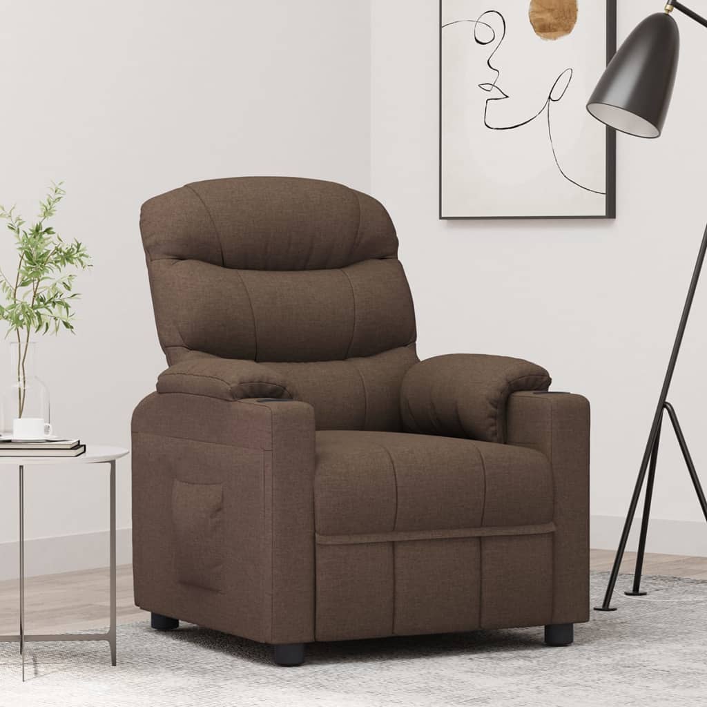 Fauteuil inclinable Marron Tissu - XIOS