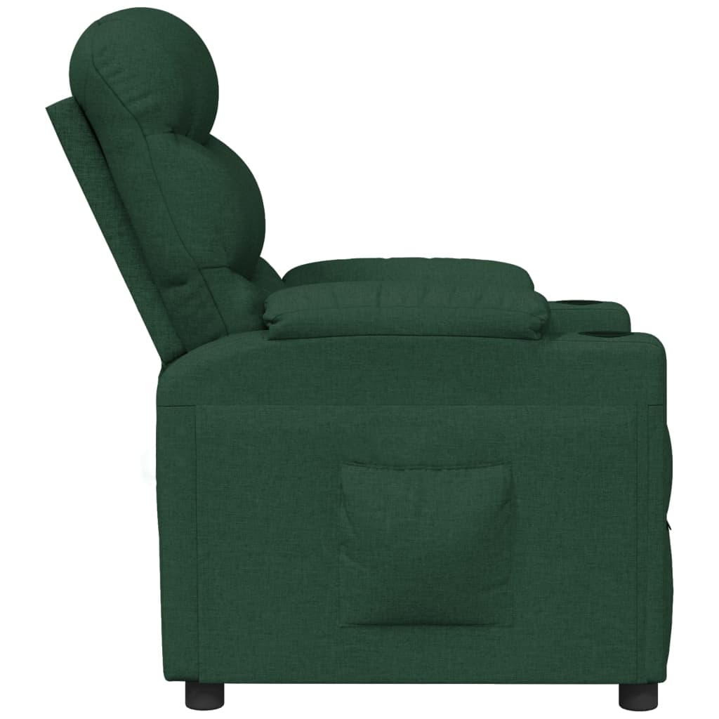 Fauteuil inclinable Vert foncé Tissu - XIOS