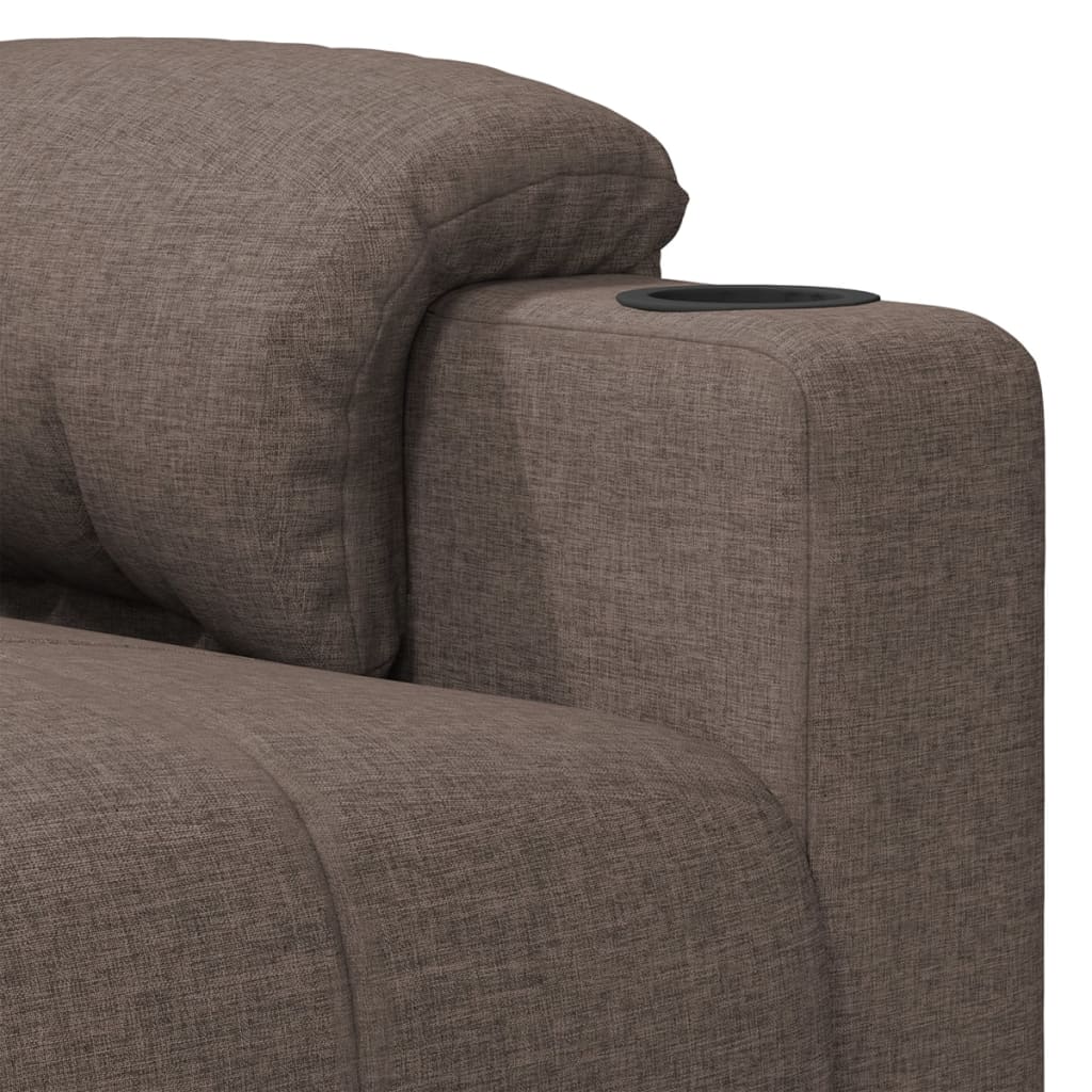 Fauteuil inclinable Taupe Tissu - XIOS