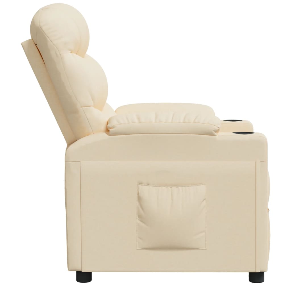 Fauteuil inclinable Crème Tissu - XIOS