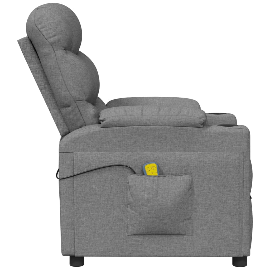 Fauteuil de massage Gris clair Tissu - XIOS