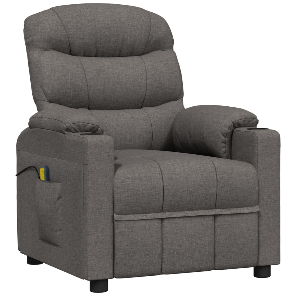 Fauteuil de massage Gris foncé Tissu - XIOS