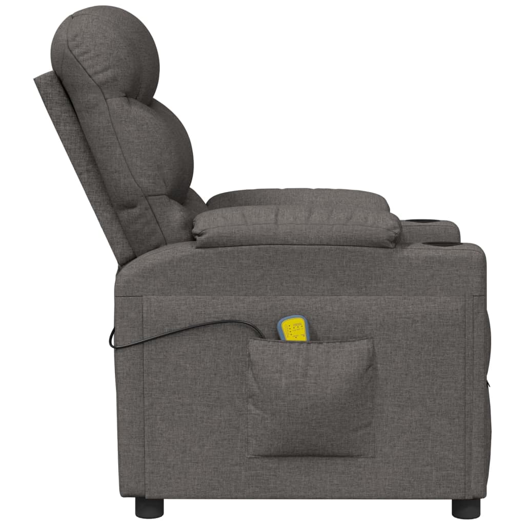 Fauteuil de massage Gris foncé Tissu - XIOS