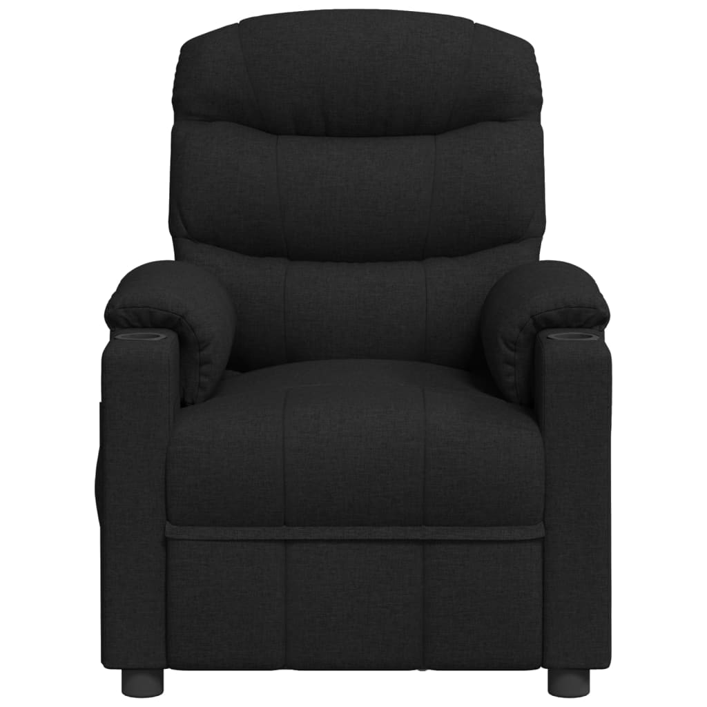 Fauteuil de massage Noir Tissu