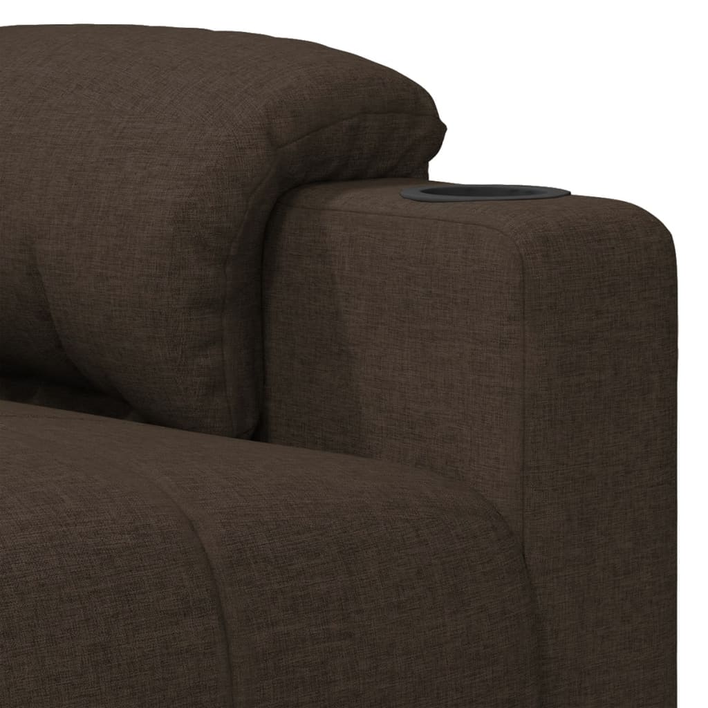 Fauteuil de massage Marron foncé Tissu - XIOS