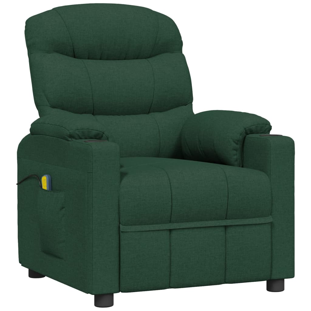 Fauteuil de massage Vert foncé Tissu - XIOS