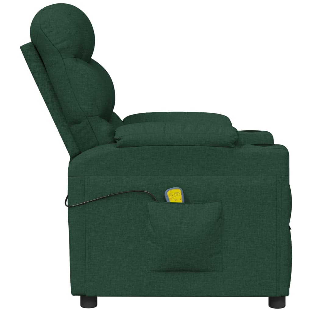 Fauteuil de massage Vert foncé Tissu - XIOS