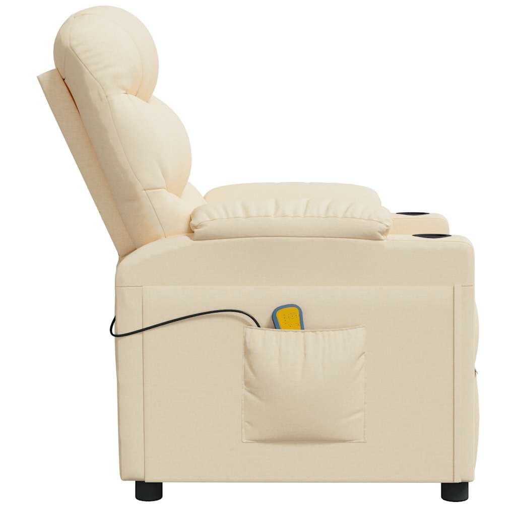 Fauteuil de massage Crème Tissu