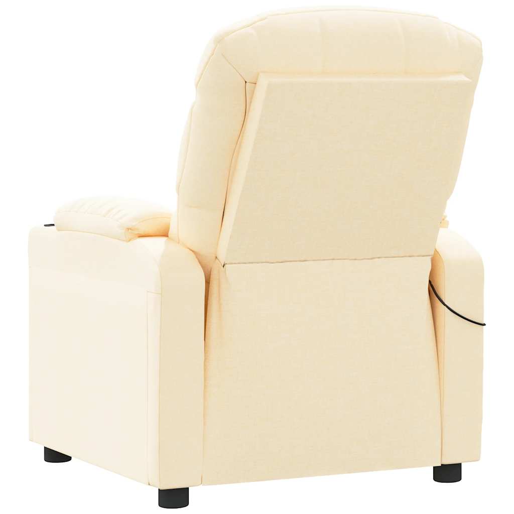 Fauteuil de massage Crème Tissu