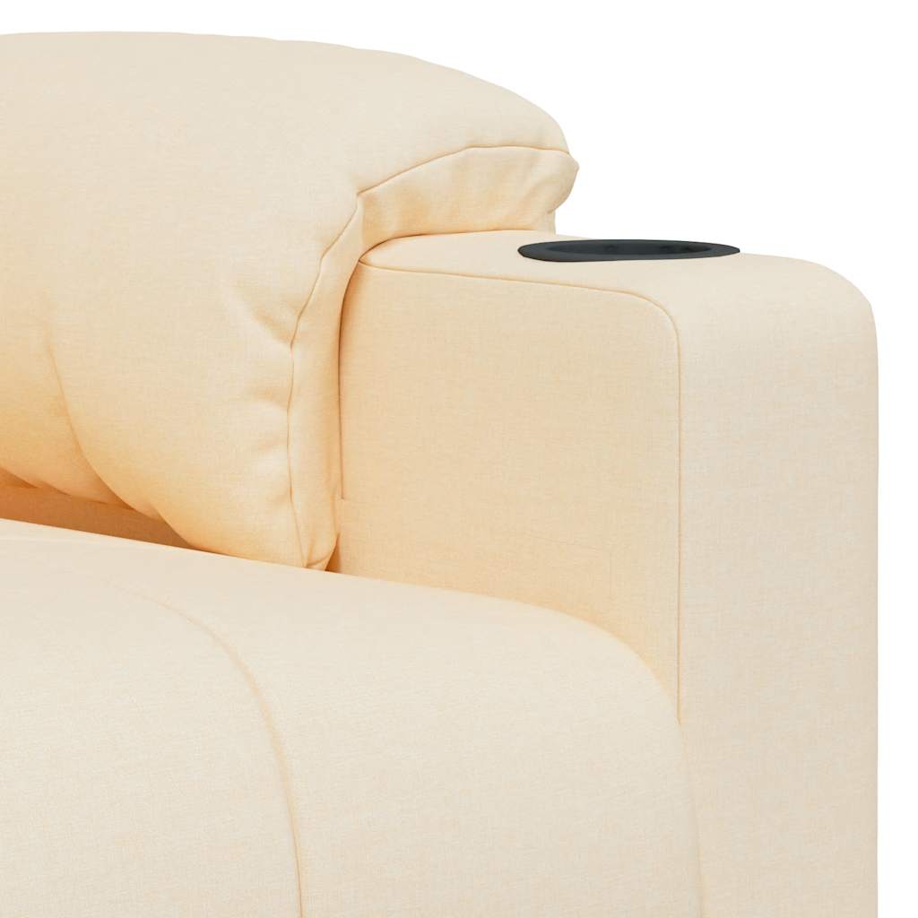 Fauteuil de massage Crème Tissu