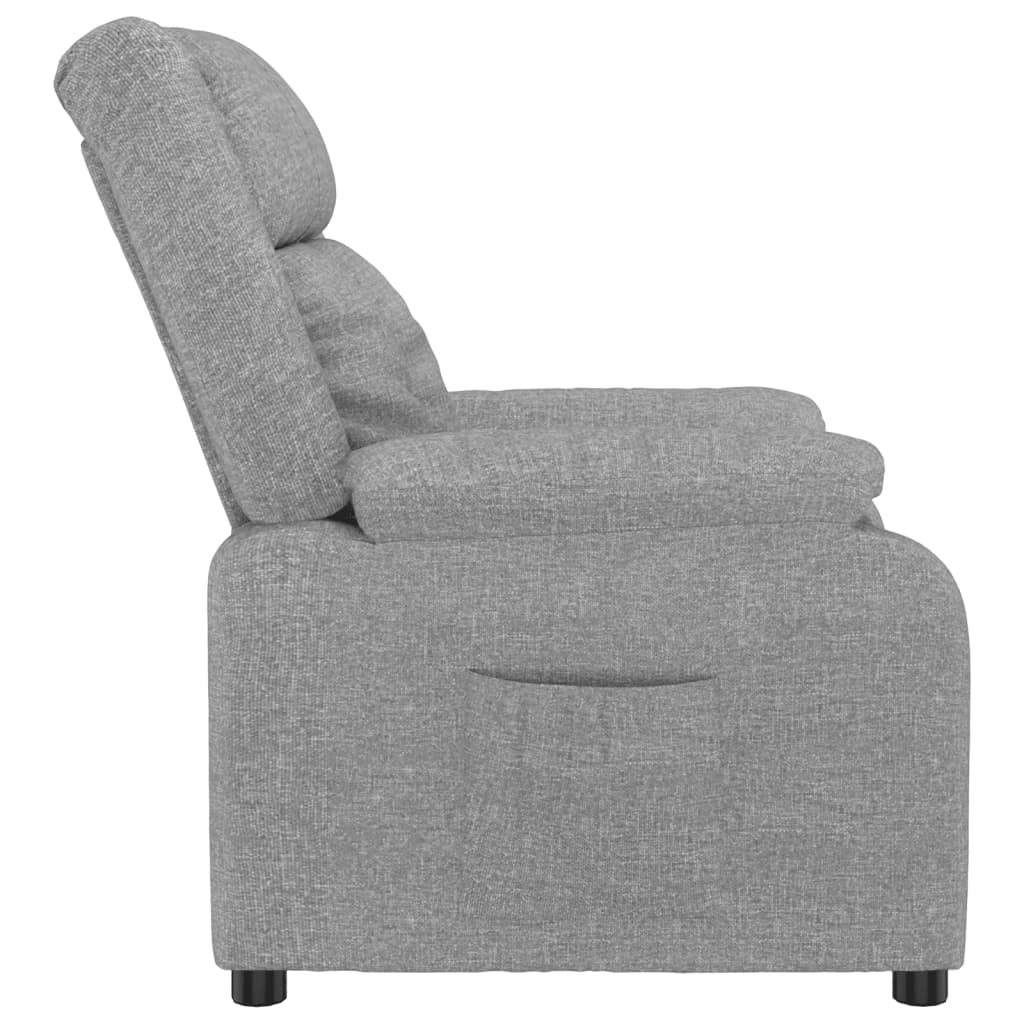 Fauteuil inclinable Gris clair Tissu - XIOS