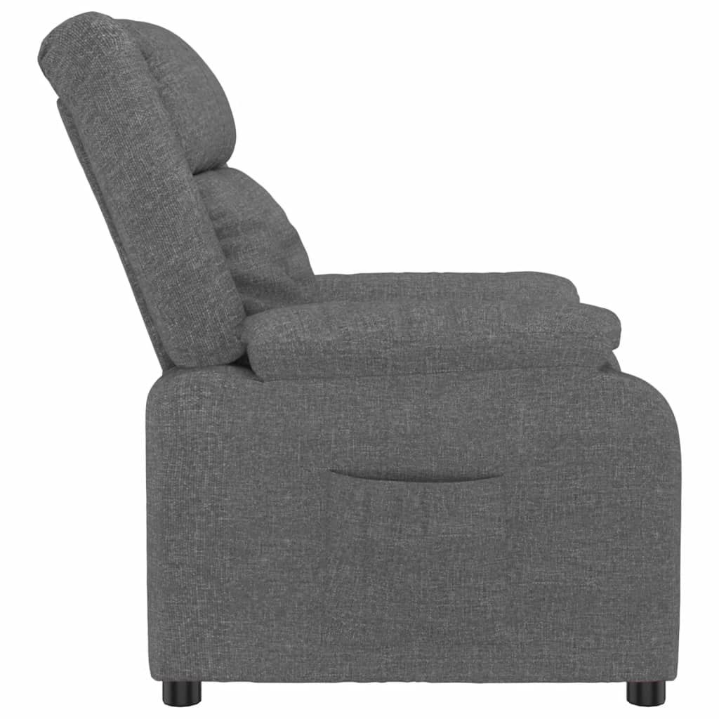 Fauteuil inclinable Gris foncé Tissu - XIOS