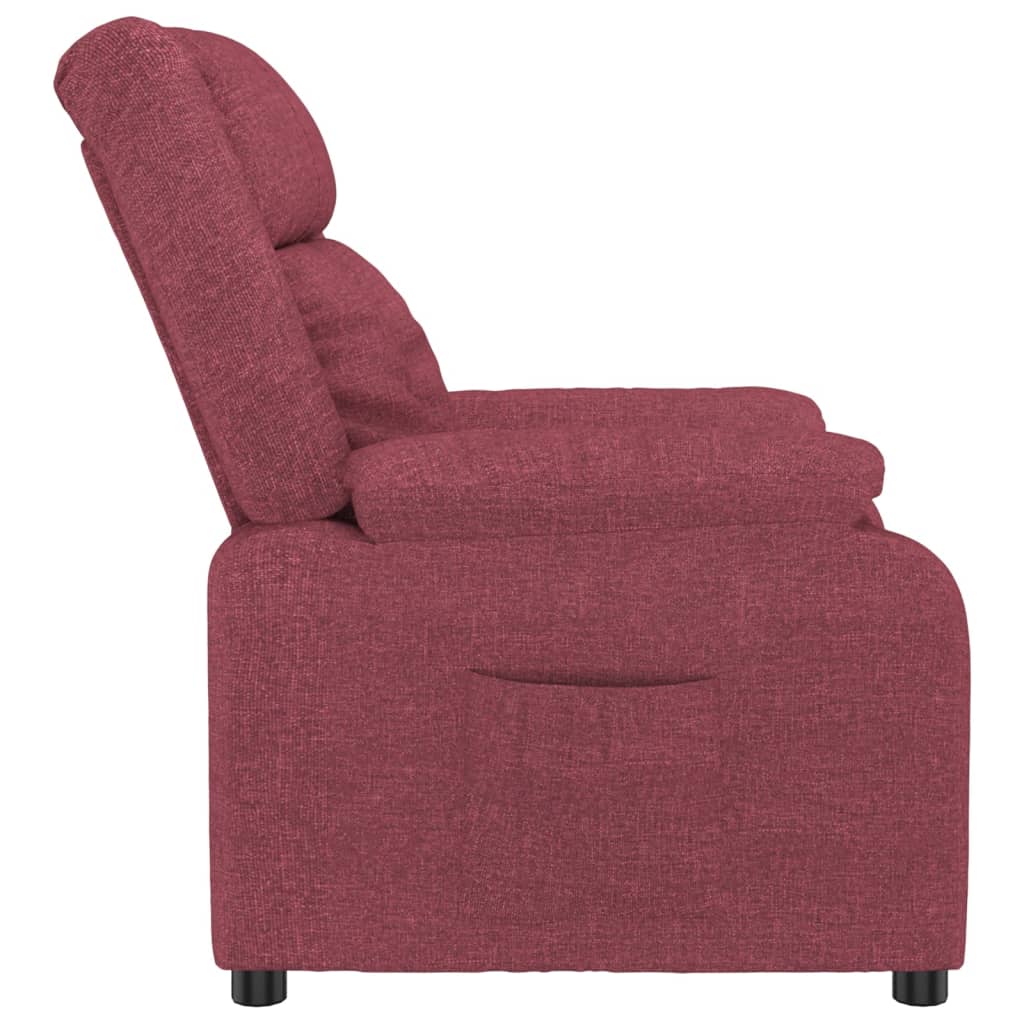 Fauteuil inclinable Rouge bordeaux Tissu - XIOS