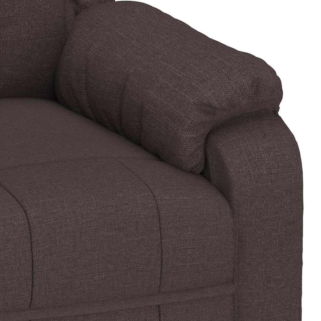 Fauteuil inclinable Marron foncé 82 x 93 x 96 cm tissu - XIOS