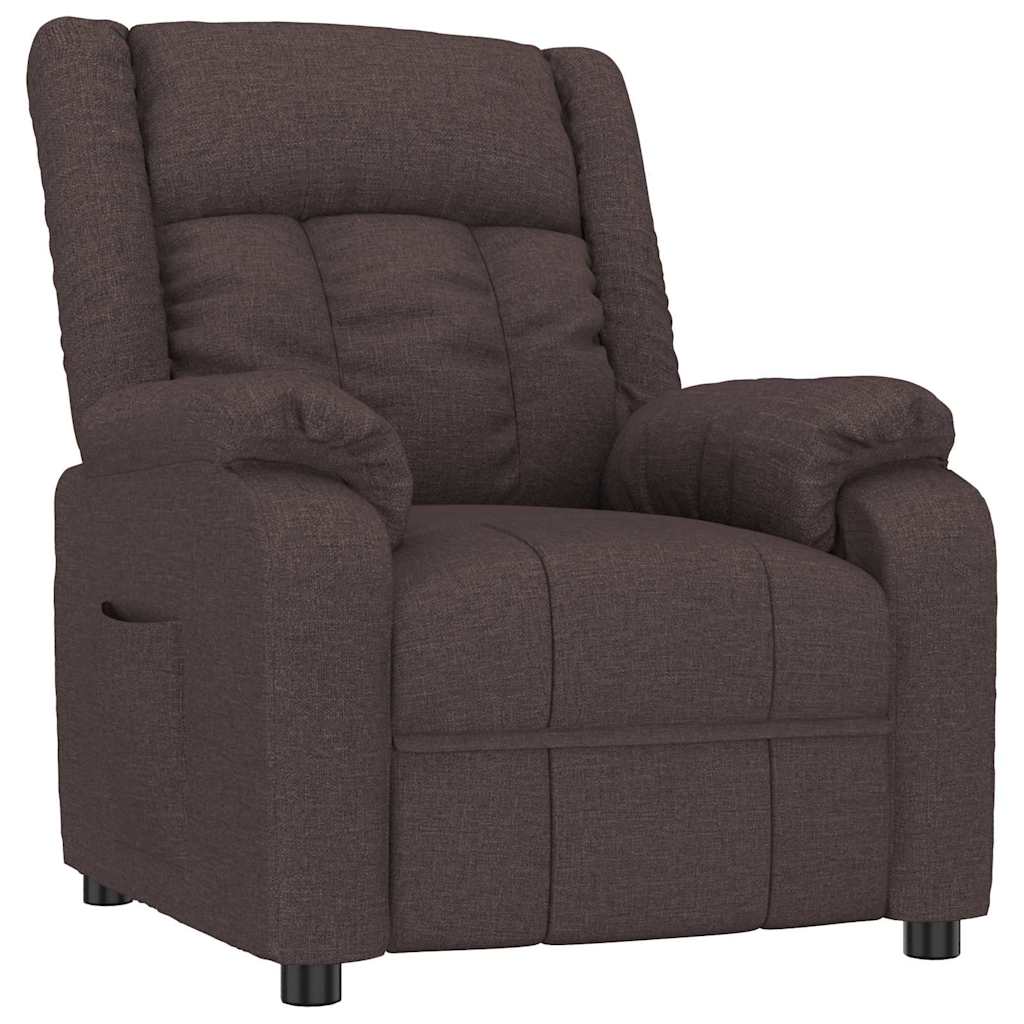 Fauteuil inclinable Marron foncé 82 x 93 x 96 cm tissu - XIOS