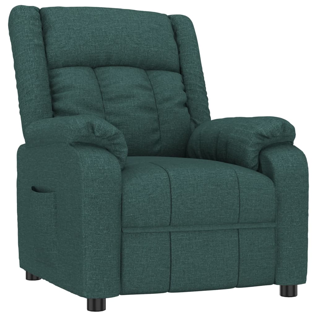 Fauteuil inclinable Vert foncé Tissu - XIOS