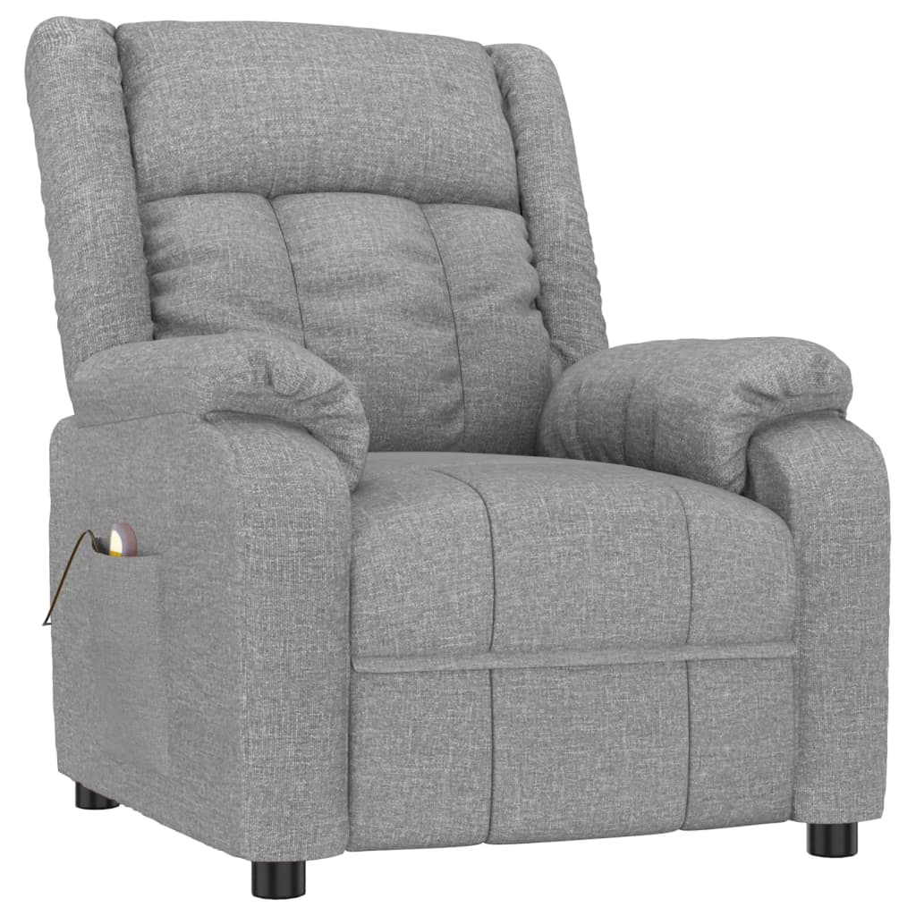 Fauteuil de massage Gris clair Tissu - XIOS