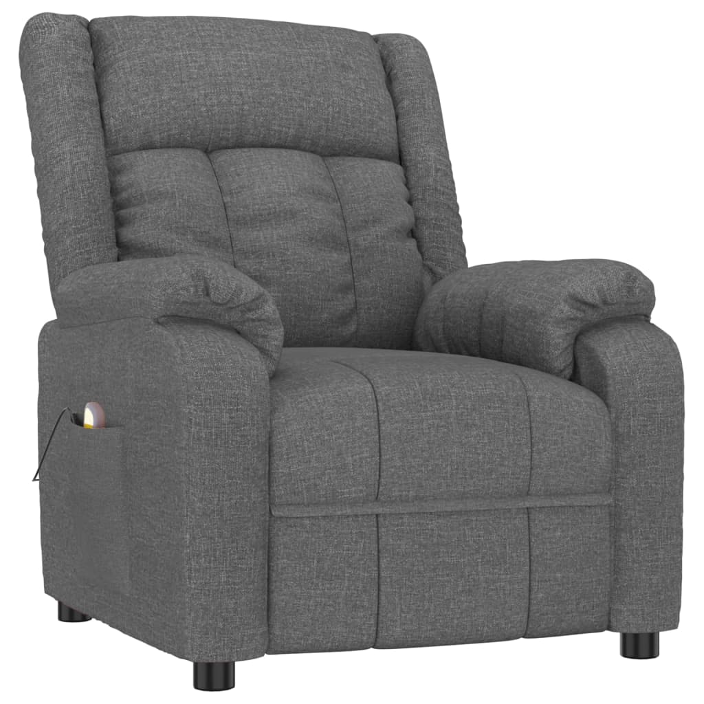 Fauteuil de massage Gris foncé Tissu - XIOS