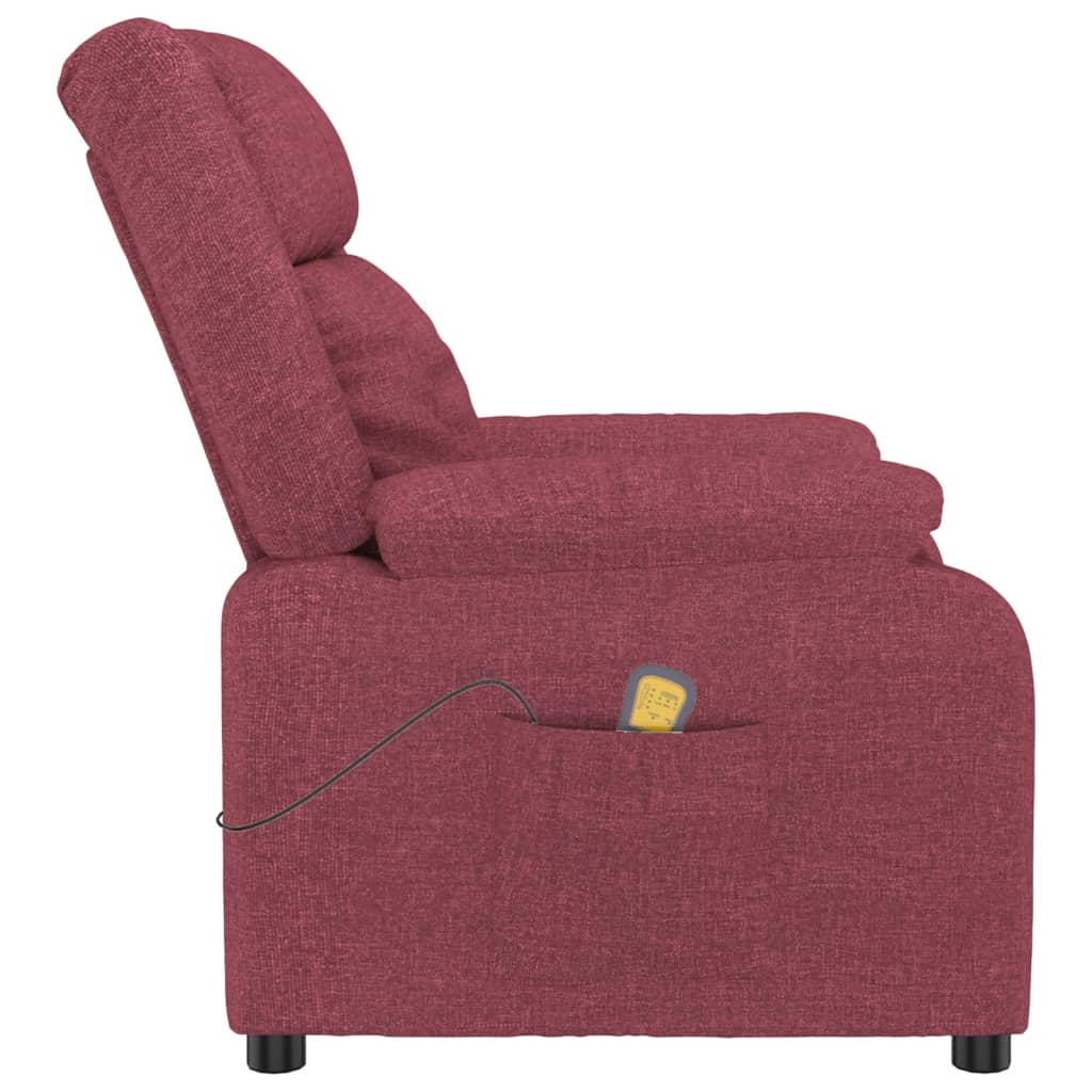 Fauteuil de massage Rouge bordeaux Tissu - XIOS