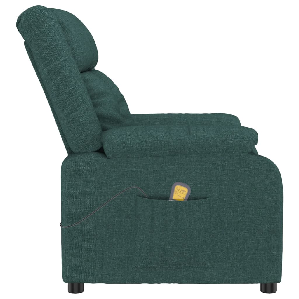 Fauteuil de massage Vert foncé Tissu - XIOS