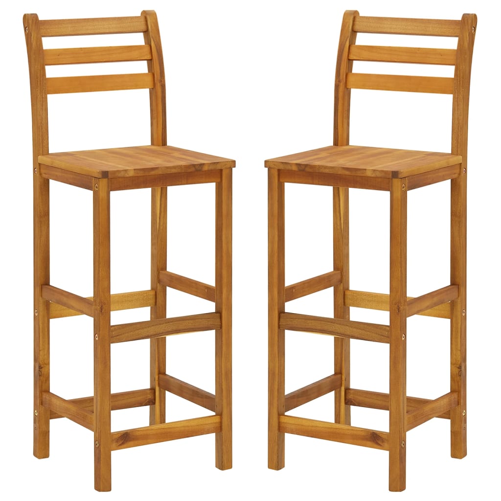 Ensemble de bar de jardin 3 pcs Bois d'acacia solide