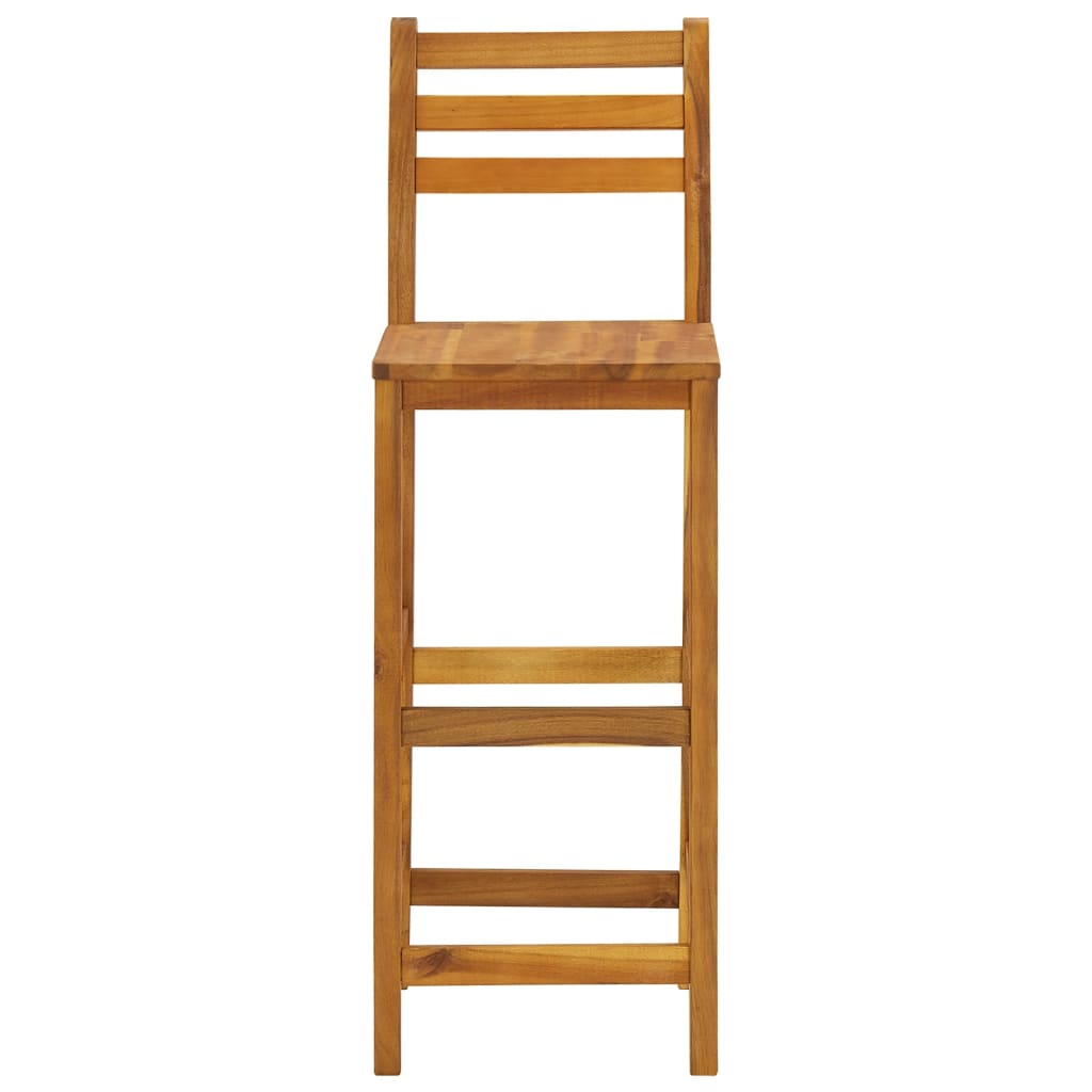 Ensemble de bar de jardin 3 pcs Bois d'acacia solide