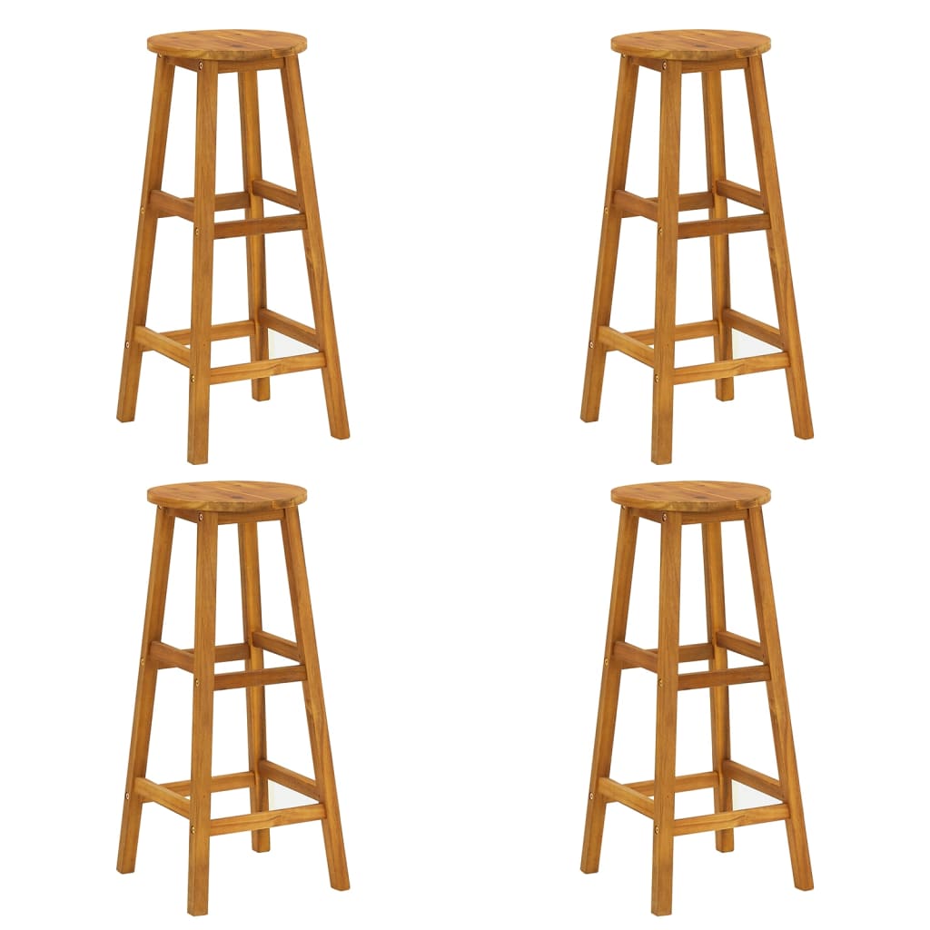 Ensemble de bar de jardin 5 pcs Bois d'acacia solide